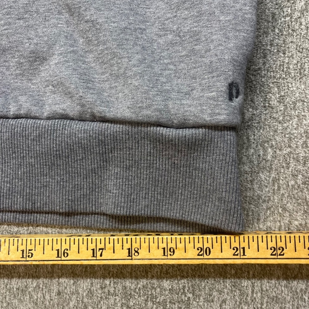 Pact Organic Cotton Full Zip Hoodie Gray XL Sustainable Fleece Sweatshirt - Picture 7 of 10